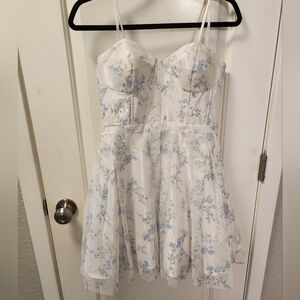 Hoco Prom Strapless Skater Style Dress